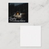 Weihnachtsgrüße mit Hexenhaus Notitiekaartje (Voorkant / Achterkant)