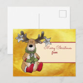 Weihnachtsgrüsse, personaiesiert Postkarte Briefkaart (Voorkant / Achterkant)