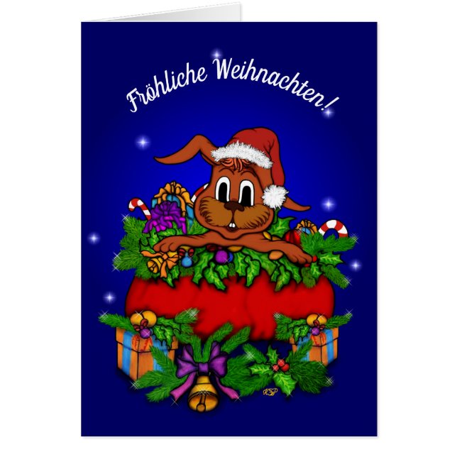 Weihnachtskaninchen , Fröhliche Weihnachten! (Voorkant)