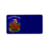 Weihnachtskaninchen , Fröhliche Weihnachten! Etiket (Voorkant)