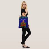 Weihnachtskaninchen , Fröhliche Weihnachten! Tote Bag (Op model)