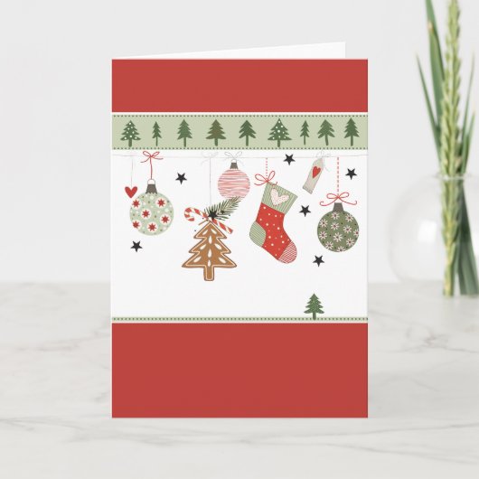 Weihnachtskarte Feestdagen Kaart (Voorkant)