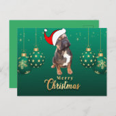 Weihnachtskarte französische Bulldoggen Christmas  Briefkaart (Voorkant / Achterkant)