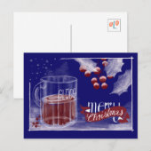 Weihnachtskarte Glögg Glühwein Merry Christmas Feestdagenkaart (Voorkant / Achterkant)