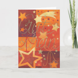 Weihnachtskarte Gutschein Feestdagen Kaart