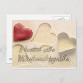 Weihnachtskarte Herzlich suesse Weihnachtsgruesse Briefkaart (Voorkant / Achterkant)