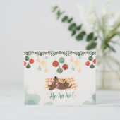 Weihnachtskarte Hund Briefkaart (Staand voorkant)