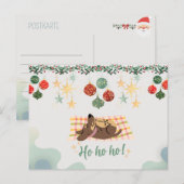 Weihnachtskarte Hund Briefkaart (Voorkant / Achterkant)