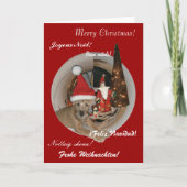 Weihnachtskarte "Irish Terrier" Feestdagen Kaart (Voorkant)