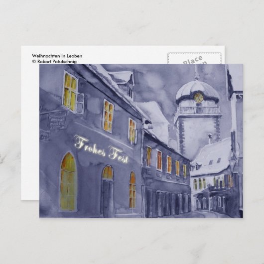 Weihnachtskarte Leoben Briefkaart (Voorkant / Achterkant)