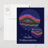 Weihnachtskarte..Lichtsterne Briefkaart (Voorkant / Achterkant)