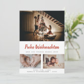 Weihnachtskarte mit deinen eigenen Fotos - Vorlage Feestdagenkaart (Staand voorkant)