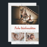 Weihnachtskarte mit deinen eigenen Fotos - Vorlage Feestdagenkaart<br><div class="desc">Passe diese tolle Weihnachtskarte mit deinen eigenen Fotos und Bildern an. Frohe Weihnachten!</div>