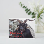 Weihnachtskarte mit Krampus Gruß Briefkaart (Staand voorkant)