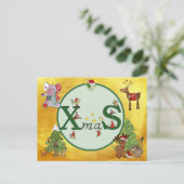 Weihnachtskolage Postkarte Briefkaart (Staand voorkant)