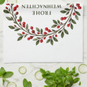 Weihnachtskranz- Theedoek (Gevouwen)