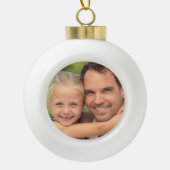 Weihnachtskugeln bedrucken keramische bal ornament (Voorkant)