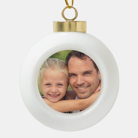 Weihnachtskugeln bedrucken keramische bal ornament (Voorkant)