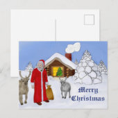 Weihnachtsmann Briefkaart (Voorkant / Achterkant)