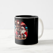 Weihnachtsmann - Kaffeetasse Tweekleurige Koffiemok (Voorkant rechts)