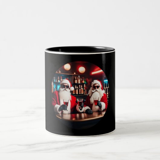 Weihnachtsmann - Kaffeetasse Tweekleurige Koffiemok (Center)