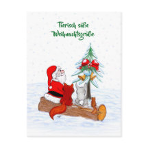 Weihnachtsmann Kaninchen Fox Eichhörnchen, Deutsch