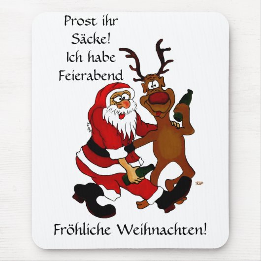 Weihnachtsmann mit Elch Muismat (Voorkant)