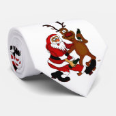 Weihnachtsmann mit Elch Stropdas (Opgerold)