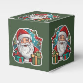 Weihnachtsmann mit Geschenken -  Bedankdoosjes (Voorkant Zijde)