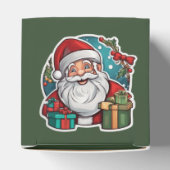 Weihnachtsmann mit Geschenken -  Bedankdoosjes (Bovenkant)