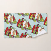 Weihnachtsmann mit Geschenken Handdoek (Handdoek)