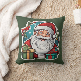 Weihnachtsmann mit Geschenken -  Kussen