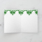 Weihnachtsmann mit Hund und Katze auf Deutsch Feestdagen Kaart (Binnen)