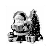 Weihnachtsmann mit Tannenbaum in 3D -  Rubberstempel (Afrduk)