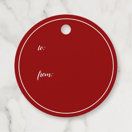 Weihnachtsmann mit Tannenzweigen - Bedankjes Labels (Achterkant)