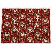 Weihnachtsmann mit Tannenzweigen - Groot Cadeauzakje (Voorkant)