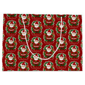 Weihnachtsmann mit Tannenzweigen - Groot Cadeauzakje (Achterkant)