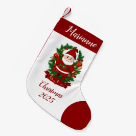 Weihnachtsmann mit Tannenzweigen -  Kleine Kerstsok