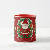 Weihnachtsmann mit Tannenzweigen -  Mok (Midden)