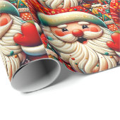 Weihnachtsmann Papai Noel Baba Sint Nicolaas Kris Cadeaupapier (Rol Hoek)