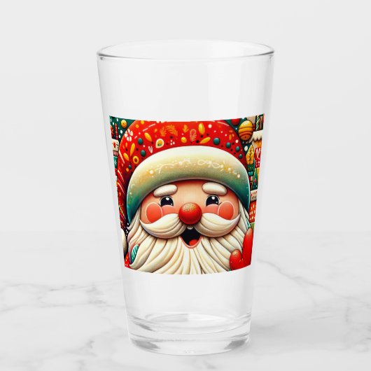 Weihnachtsmann Papai Noel Baba Sint Nicolaas Kris Glas (Voorkant)