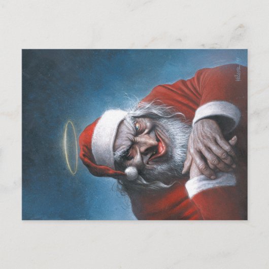 Weihnachtsmann Santa Claus door Sebastian Krüger Briefkaart (Voorkant)