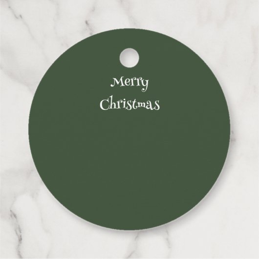 Weihnachtsmannkopf mit Kranz - Bedankjes Labels (Achterkant)