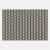 Weihnachtsmannkopf mit Kranz -  Inpakpapier Vel (Voorkant 2)