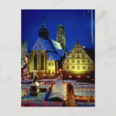Weihnachtsmarkt, Stuttgart, Abendstimmung mit Schn Briefkaart (Voorkant)