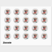 Weihnachtsmops Ronde Sticker (Vel)