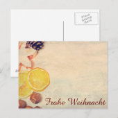 Weihnachtsmotiv mit Früchten... Briefkaart (Voorkant / Achterkant)