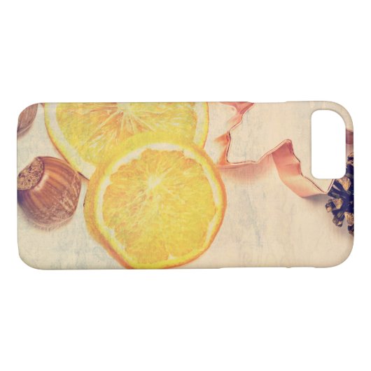 Weihnachtsmotiv mit Früchten... Case-Mate iPhone Case (Achterkant (Horizontaal))