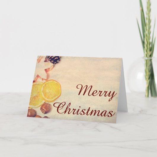 Weihnachtsmotiv mit Früchten... Feestdagen Kaart (Voorkant)