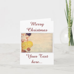 Weihnachtsmotiv mit Früchten... Feestdagen Kaart